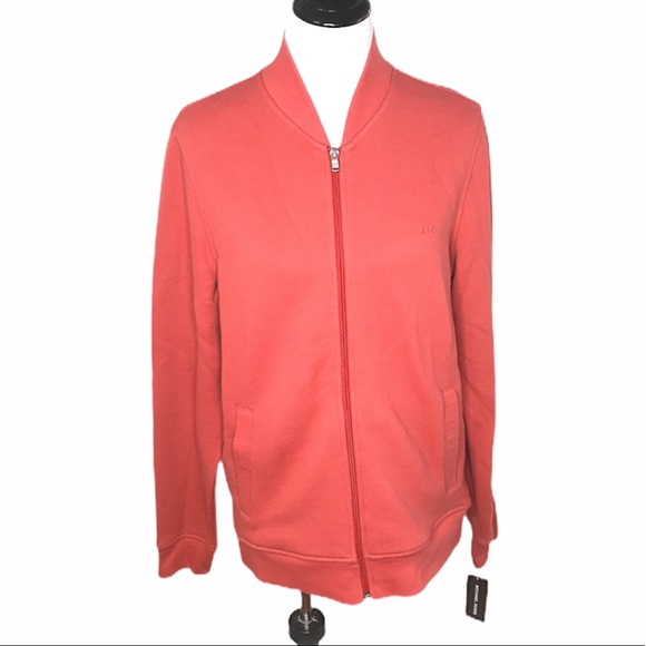 Michael Kors Zip Up Sweater Nantucket Size Large - Picture 11 of 11